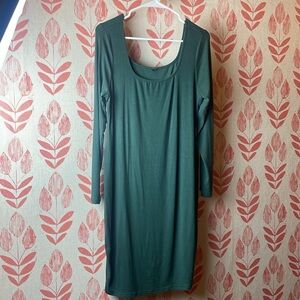 NO BRAND, Forest green, super soft shift like dress! Size L